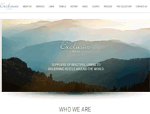 Tablet Screenshot of exclusive-linens.co.uk